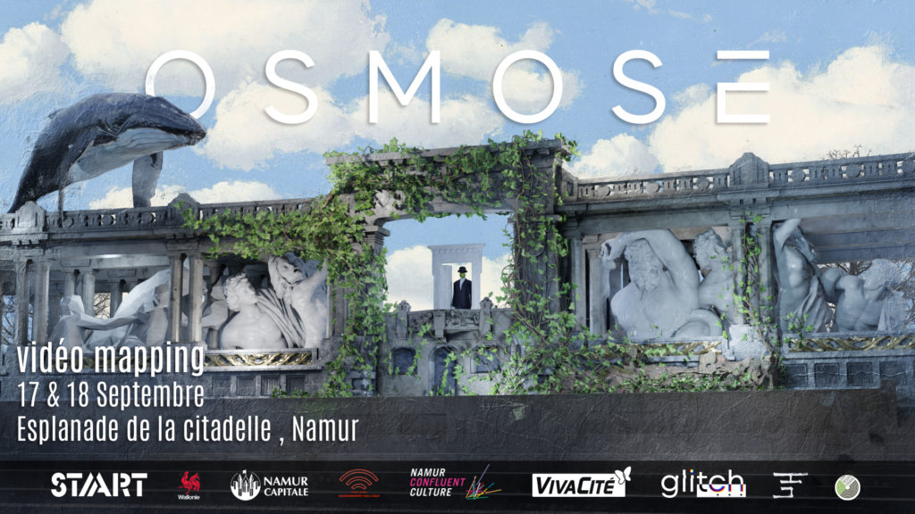 Spectacle vidéo mapping « Osmose » – Anne Barzin